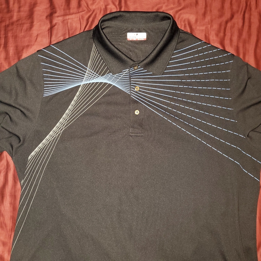 Grand Slam Black Golf Polo - Picture 3 of 9